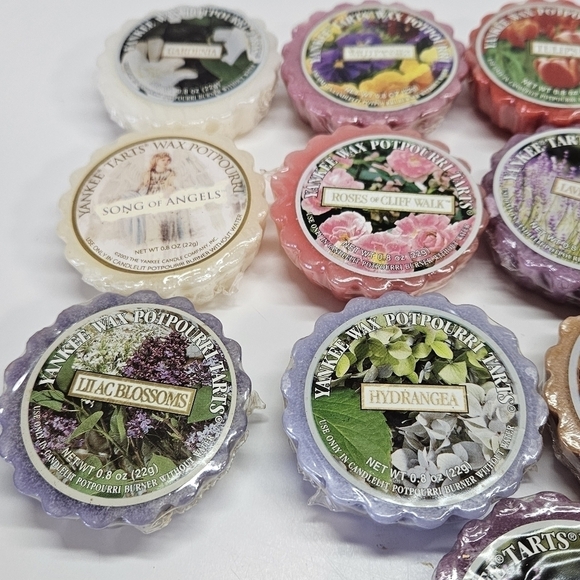NEW Yankee Candle Wax Potpourri Tarts Lot 13 Cliff Walk Song of Angels Lavender - Picture 4 of 5